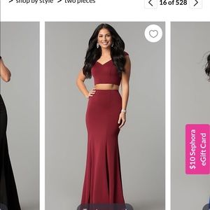 Two Piece Prom Dress